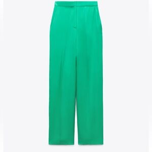 Zara wide leg satin pants